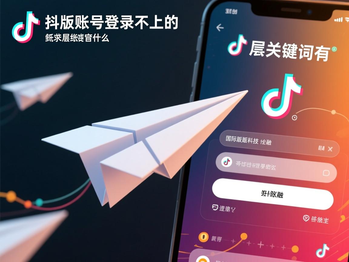国际版抖音纸飞机账号登录不上的相关长尾关键词有什么