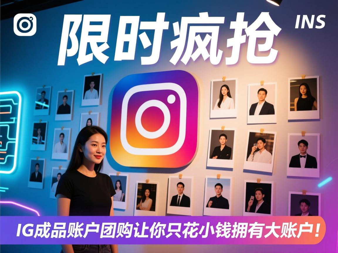 限时疯抢！INS、照片墙、‎Instagram、IG成品账户团购，让你只花小钱拥有大账户！