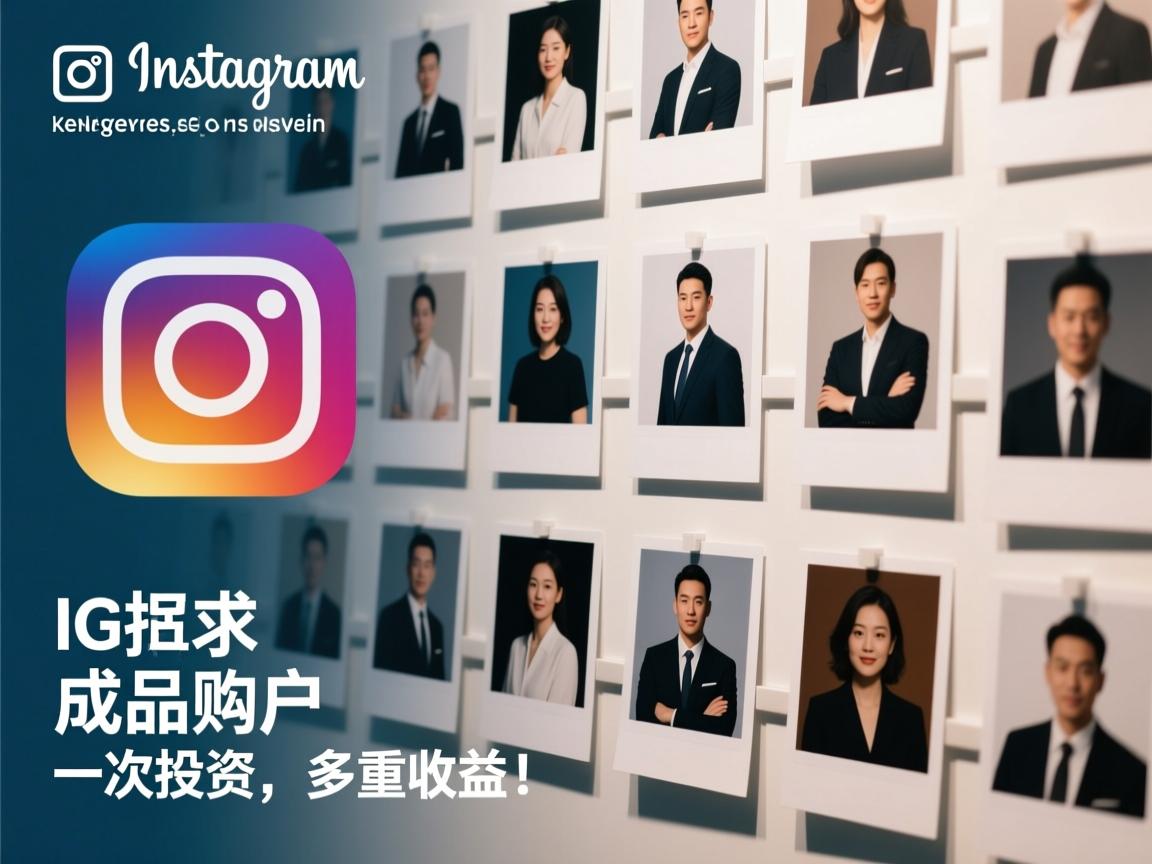 INS、照片墙、‎Instagram、IG成品账户购买：一次投资，多重收益！