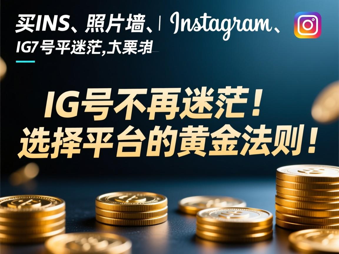 “买INS、照片墙、‎Instagram、IG号不再迷茫！选择平台的黄金法则”