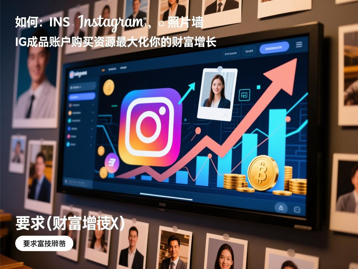如何通过INS、照片墙、‎Instagram、IG成品账户购买资源，最大化你的财富增长
